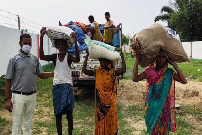 Aid Distribution by Tzu Chi to India amidst strain from the flood and pandemic recovery