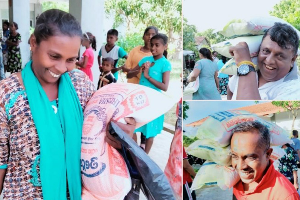 斯里兰卡贫妇 为做志工步行3小时