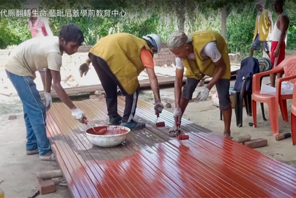 以工代赈翻转生命 蓝毗尼建学前教育中心