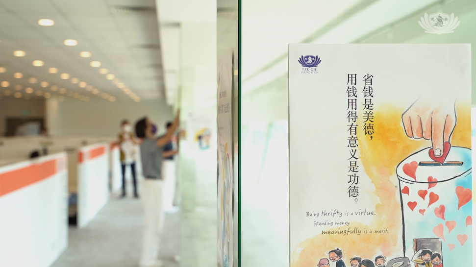 Injecting positivity through decorating a COVID-19 Treatment Facility (CTF) with Jing Si Aphorisms Posters